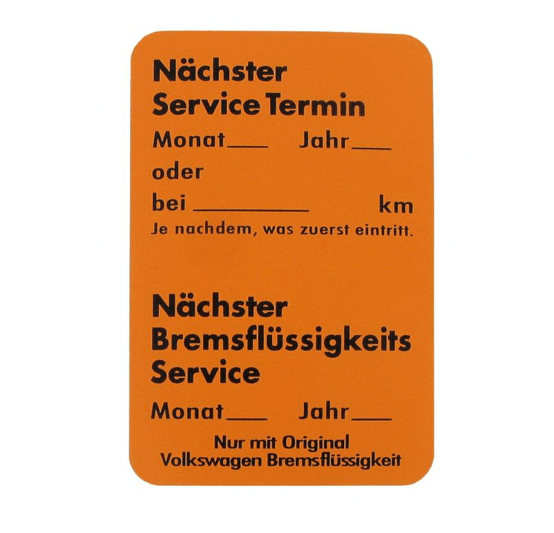Sticker Volkswagen service