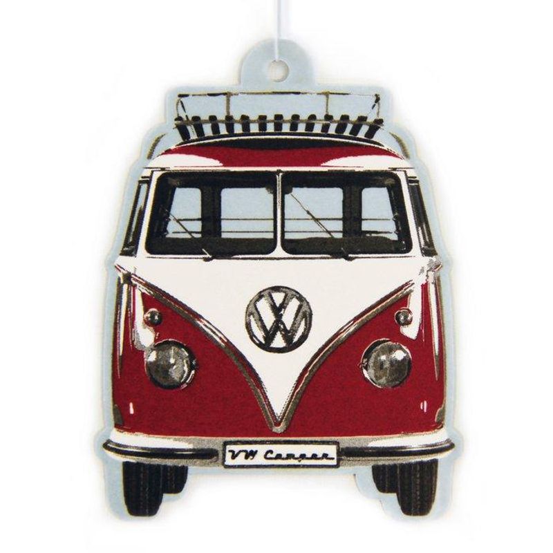 Volkswagen VW T1 Bus Air Freshener - Front/Red/Vanilla