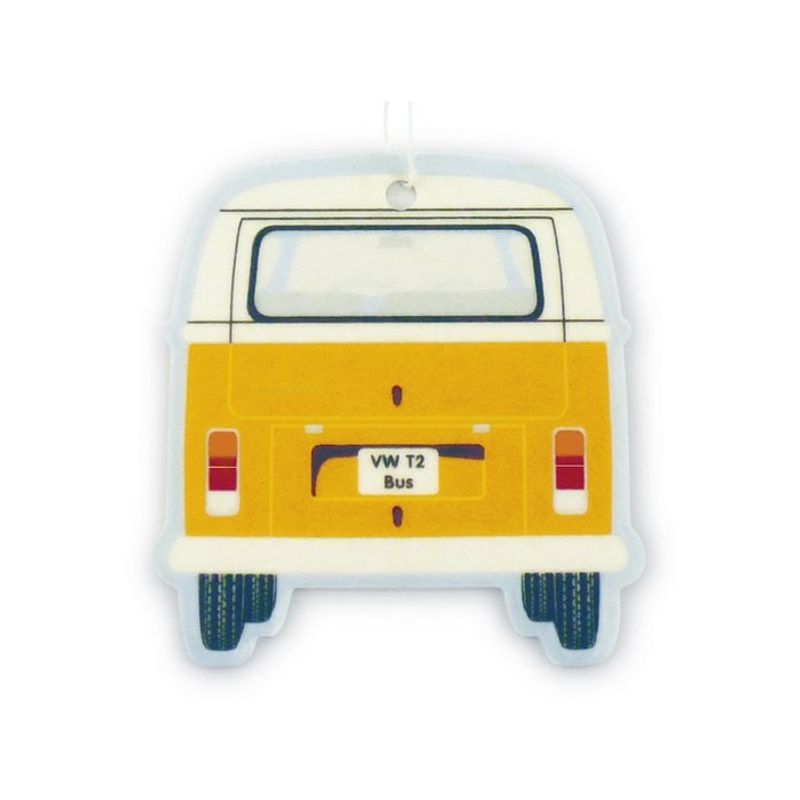 Volkswagen VW T2 Bus Air Freshener - Front/Orange