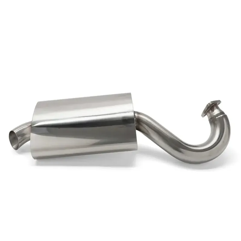 Rustfri Mondo lyddemper for Merged Header 1300–2300cc